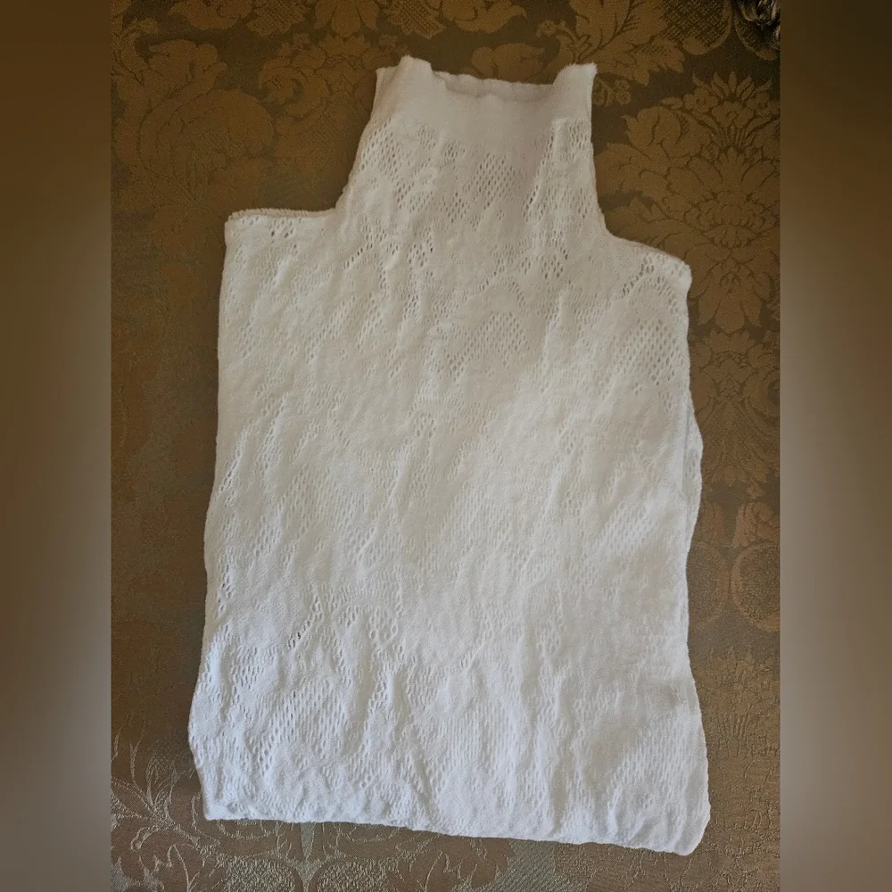 NWOT Out From Under Urban Outfitters See Through Knit Long Sleeve White Top - Picture 15 of 15